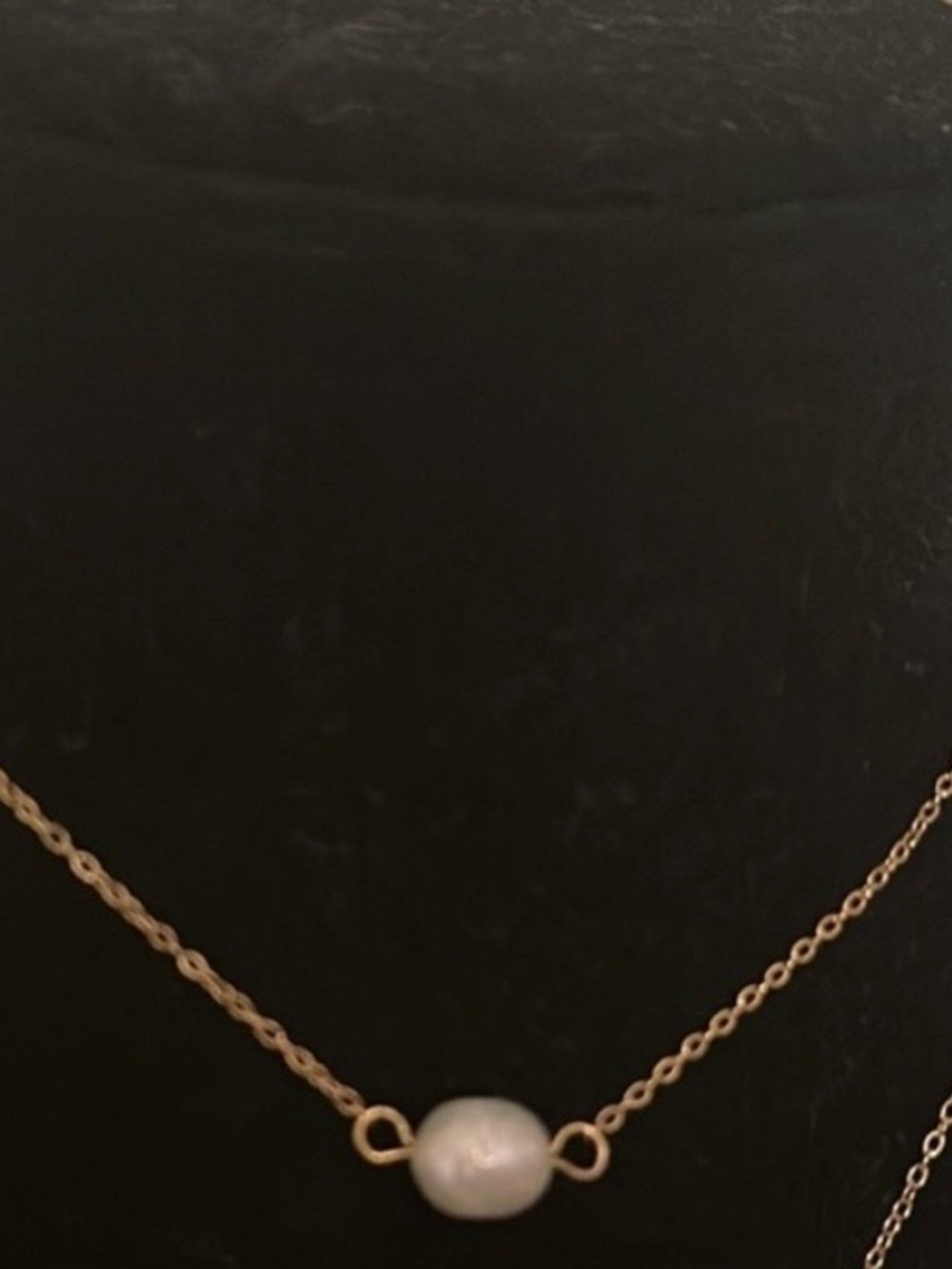 Ramla Pearl Choker Necklace Single Freshwater Pearl NEW